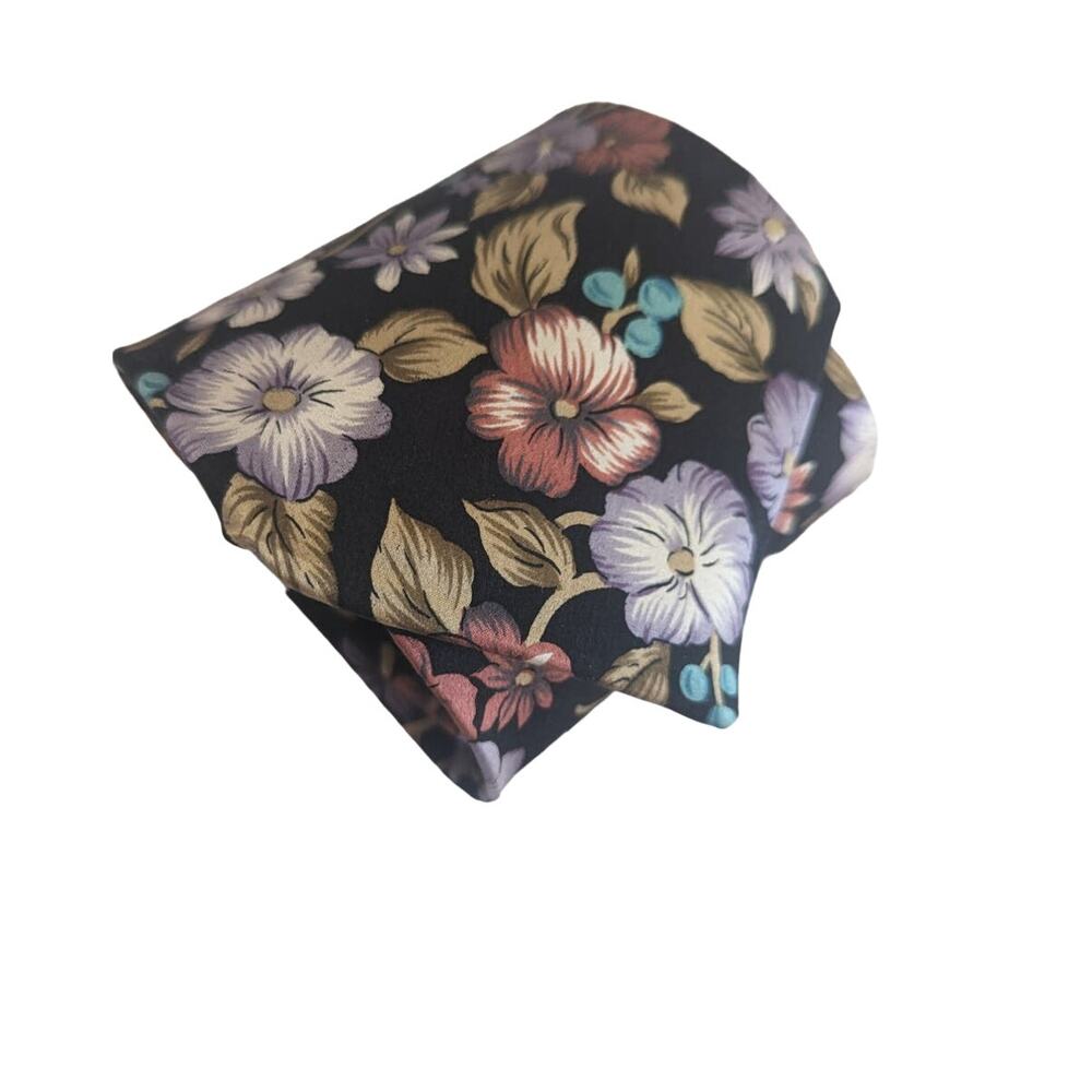 Mens Franco Baretta multi colored floral pattern dress silk tie
